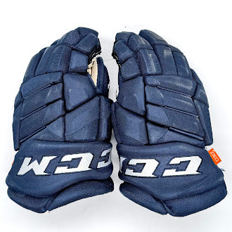 CCM HGJS - Gants Pro Stock d'occasion (bleu marine)
